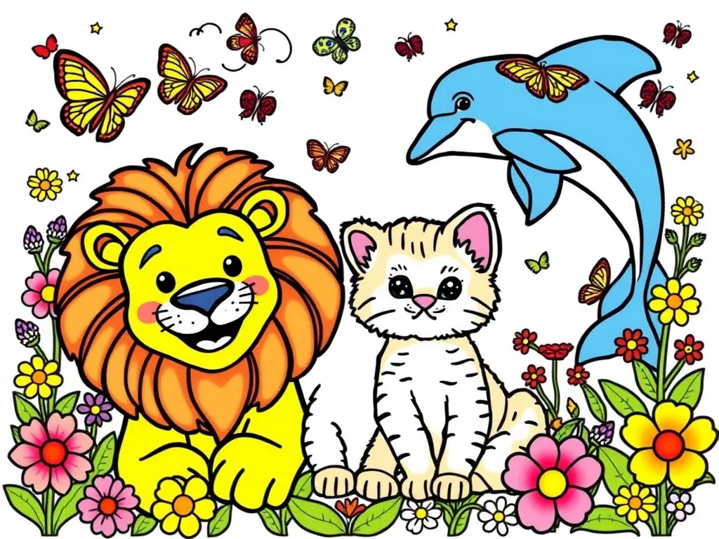 animal coloring page