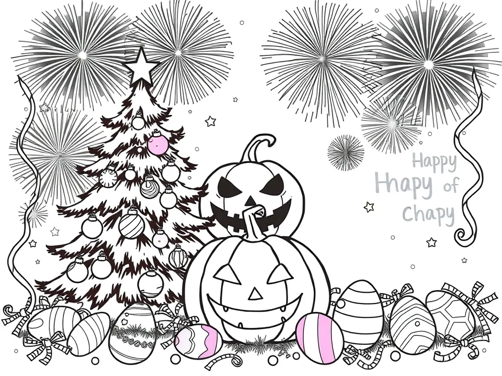 Halloween coloring page