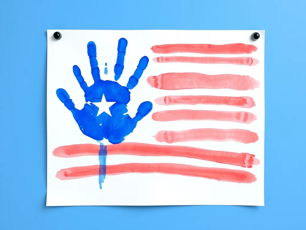 Handprint Flag craft