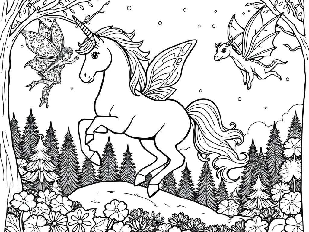 magical coloring page