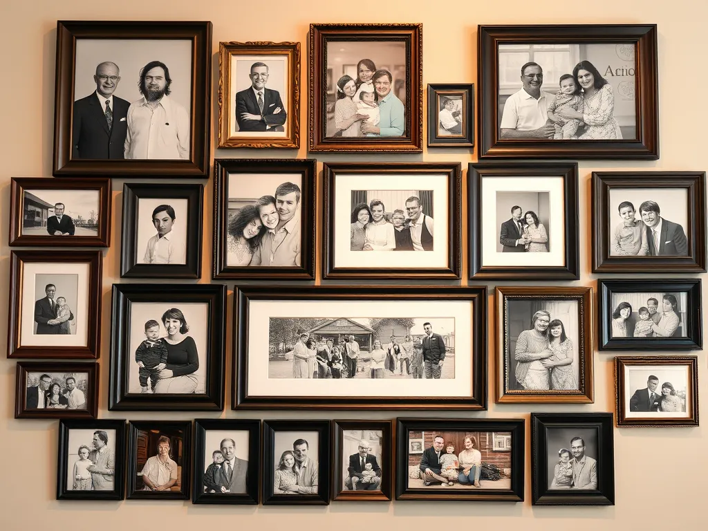 wall of souvenir photos